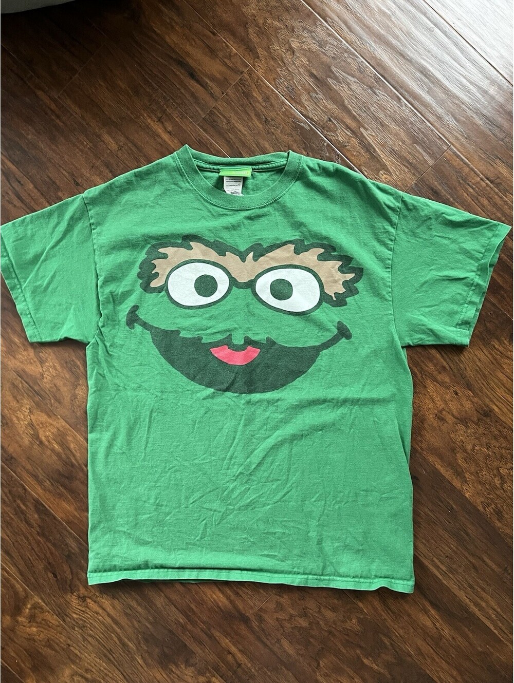 Sesame Street Oscar the Grouch T Shirt Size Large EUC Vintage Rare!